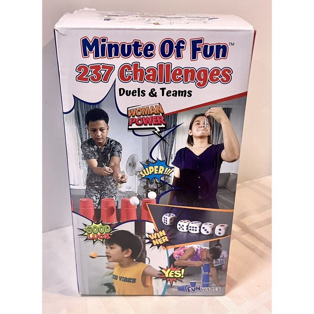 Minute of Fun Party Game 237 Challenges Minute to Win It Duels Family...preowned